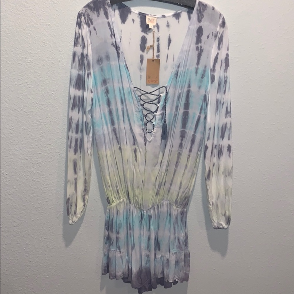 Side Gypsy lace up romper